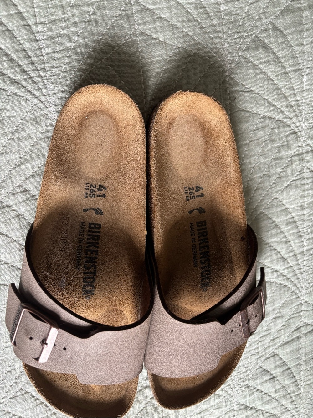 Like New, Birkenstock Catalina Slide Brown Single Strap Sandals - Picture 2 of 4